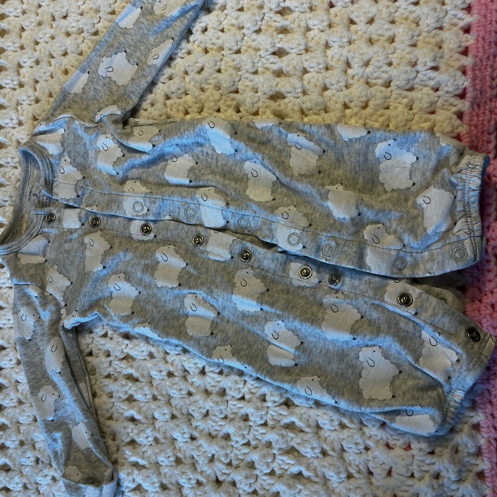 Carter's Light Gray Baby Onesie